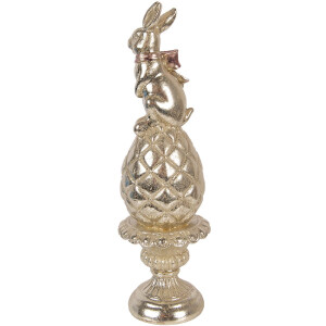 Décoration lapin sur œuf Ø 8x28 cm – Clayre & Eef
