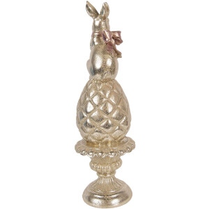 Décoration lapin sur œuf Ø 8x28 cm – Clayre & Eef