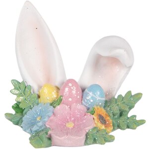 Clayre & Eef - Oreilles de Lapin Déco Multicolore Blanc
