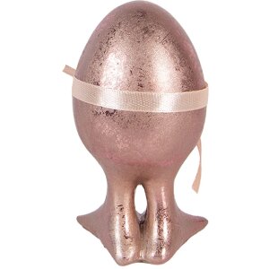 Œuf décoratif rose-orange Ø 6x10 cm - Clayre & Eef