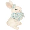 Décoration Lapin Blanc Bleu 9x10x13 cm – Clayre & Eef