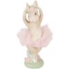 Clayre & Eef 6PR6078 Dekoration Kaninchen Beige-Rosa 10x9x27 cm