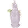 Décoration Petit Bonhomme Clayre & Eef 16x10x30 cm Blanc Violet