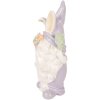 Décoration Petit Bonhomme Clayre & Eef 16x10x30 cm Blanc Violet