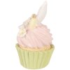 Décoration Cupcake Clayre & Eef Rose Vert Ø 7x13 cm