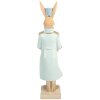 Décoration Lapin Clayre & Eef 9x10x32 cm Beige-Blau