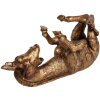 Support de bouteille girafe Clayre & Eef doré-bronze 33x13x16 cm