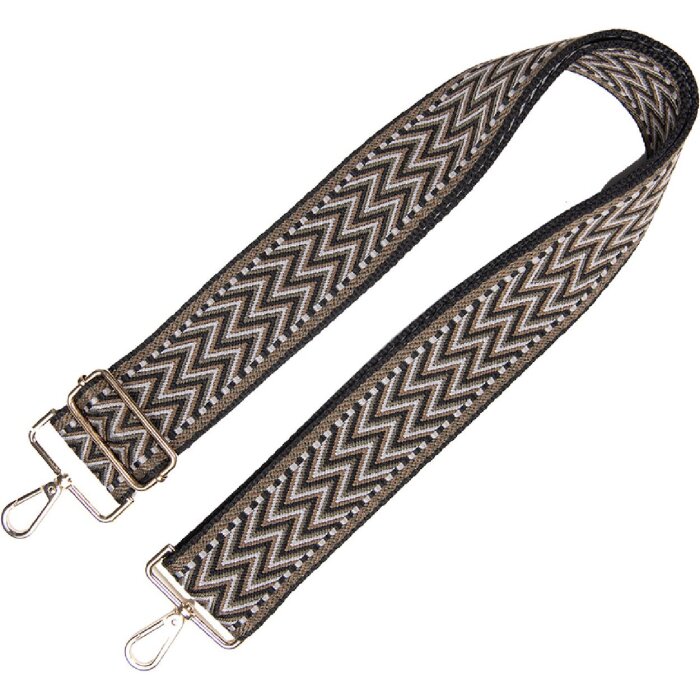 Ceinture de sac Juleeze JZBS0011 – 5x140 cm noir/blanc