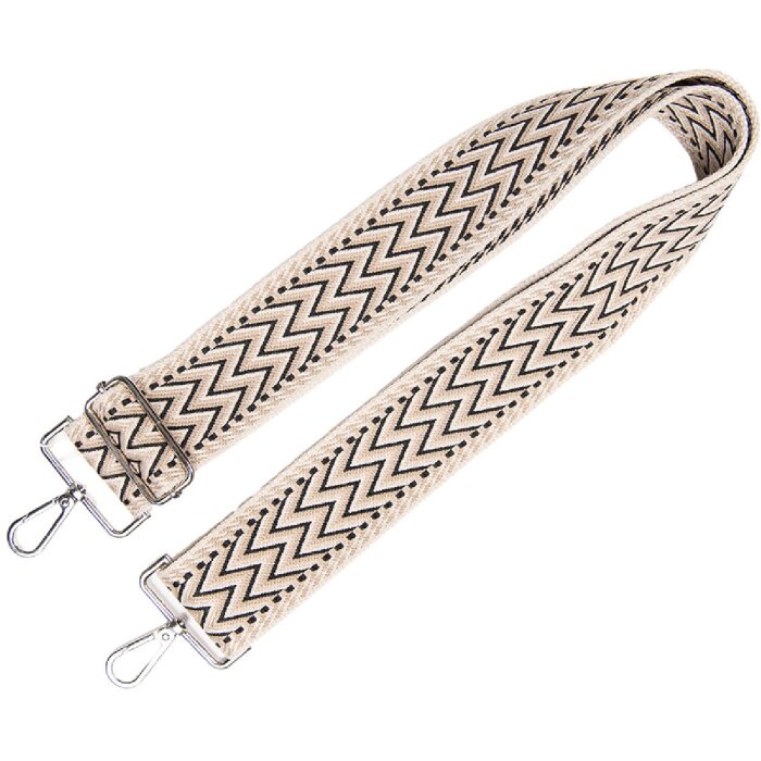 Ceinture de poche Juleeze 5x140 cm Beige/Noir