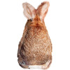 Oreiller Lapin Clayre & Eef Marron-Blanc 16x5x32 cm