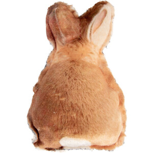 Oreiller Lapin Clayre & Eef Marron-Blanc 13x5x22 cm