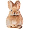 Oreiller Lapin Clayre & Eef Marron-Blanc 13x5x22 cm