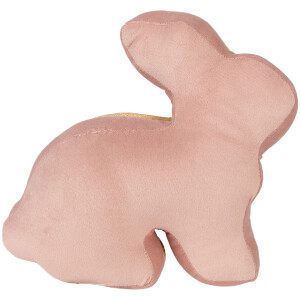 Tapis d’arrêt porte lapin rose-or 29x10x27 cm - Clayre & Eef