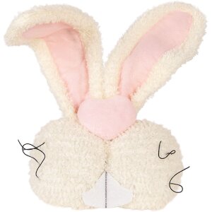 Oreiller Lapin Décoratif Beige Rose 18x10x35 cm Clayre & Eef