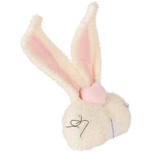 Oreiller Lapin Décoratif Beige Rose 18x10x35 cm Clayre & Eef