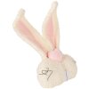 Oreiller Lapin Décoratif Beige Rose 18x10x35 cm Clayre & Eef