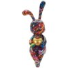 Figurine décorative Coniglietto Psyco – Lapin psychédélique multicolore 23 cm