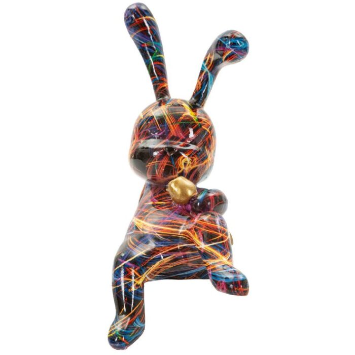 Figurine Lapin Psyco Mauro Ferretti – Décoration Pop-Art Multicolore