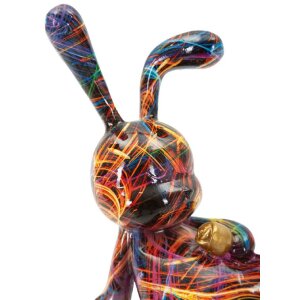 Figurine Lapin Psyco Mauro Ferretti – Décoration Pop-Art Multicolore