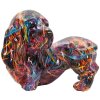 Figurine décorative Bassotto Psyco – Dalmatien multicolore en polyrésine