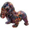 Figurine décorative Bassotto Psyco – Dalmatien multicolore en polyrésine