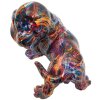 Figurine décorative Bassotto Psyco – Dalmatien multicolore en polyrésine