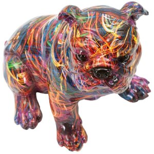 Statue décorative Bulldog Psyco Mauro Ferretti