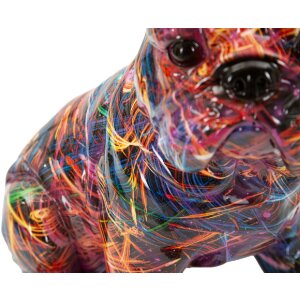 Statue décorative Bulldog Psyco Mauro Ferretti