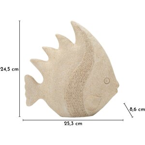Figurine poisson sable Mauro Ferretti 25,3x8,6x24,5 cm
