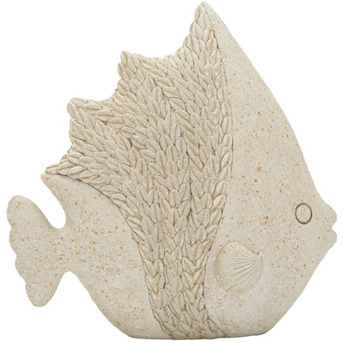 Figurine décorative poisson sable Mauro Ferretti 16,7x6,5x16,8 cm