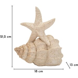 Statue marine STELLA MARINA SAND Mauro Ferretti 18x13x21,2 cm