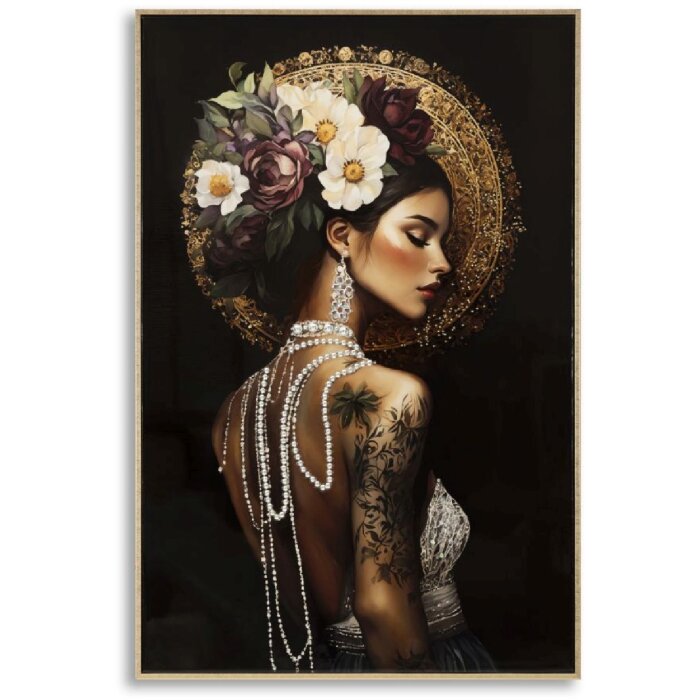 Cadre Murale Persian Mauro Ferretti – Toile Laquée avec Cadre