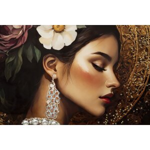 Cadre Murale Persian Mauro Ferretti – Toile Laquée avec Cadre