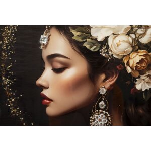 Cadre photo Mauro Ferretti PERSIAN – femme fleur papillon