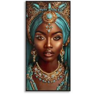 Cadre photo Mauro Ferretti MAYA – Portrait exotique en toile 50x3,5x100 cm