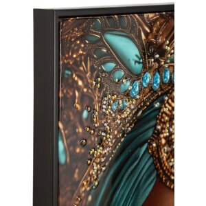 Cadre photo Mauro Ferretti MAYA – Portrait exotique en toile 50x3,5x100 cm