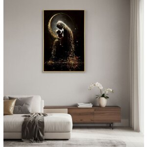 Tableau sur toile MATERNITY Mauro Ferretti, cadre bois 60x90 cm