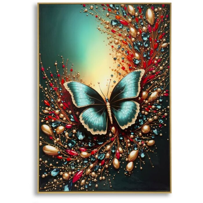 Mauro Ferretti – Peinture murale "Papillon" 70x100 cm