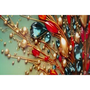 Mauro Ferretti – Peinture murale "Papillon" 70x100 cm