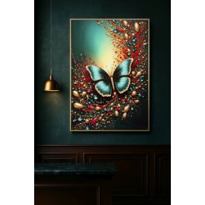 Mauro Ferretti – Peinture murale "Papillon" 70x100 cm