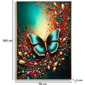 Mauro Ferretti – Peinture murale "Papillon" 70x100 cm