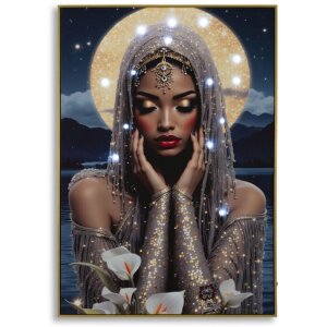 Mauro Ferretti – Art mural "Vénus" LED, toile 70x100 cm