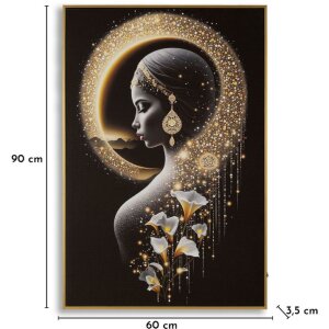 Mauro Ferretti Image murale LED "Inda" – Toile décorative 60x90 cm