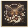 Tableau mural Mauro Ferretti "Butterfly" avec LED, 50x50 cm