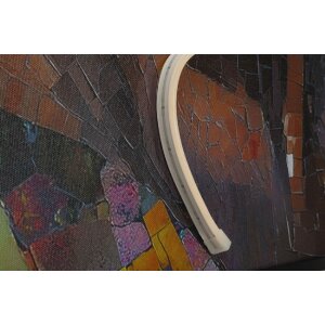 Tableau mural Mauro Ferretti "Afro" LED 60x90 cm avec applique 3D