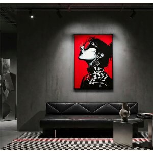 Mauro Ferretti Tableau mural Psyco LED – Toile 3D 60x90 cm