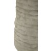 Vase Mauro Ferretti "Lima Open" gris/or, texture cylindrique