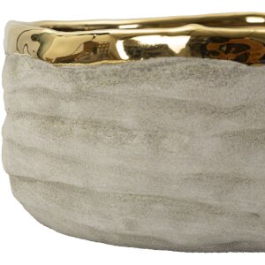 Mauro Ferretti Übertopf-Set "Lima" 2-teilig Ø22,5x10,5 cm / Ø18x8,5 cm