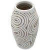 Vase Oblix Mauro Ferretti, blanc craquelé, Ø19,5x35 cm