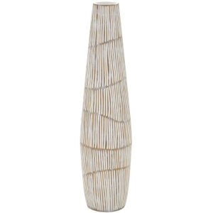Vase Hanoi Mauro Ferretti, blanc craquelé, Ø17x68,5 cm